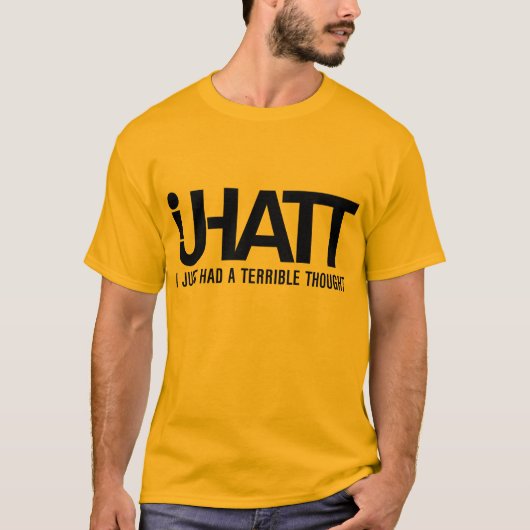 Geel IJHATT-T-shirt T-shirt (Voorkant)