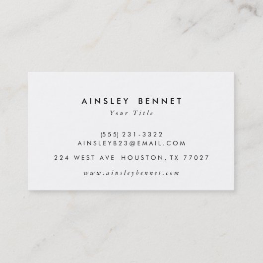 Geel Ikat Chevron Patterned Visitekaartjes (Achterkant)