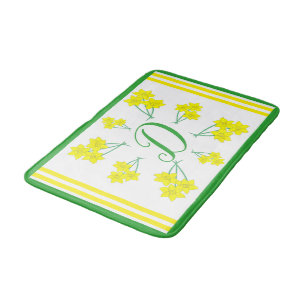 Geel Initiaal Badmat