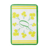 Geel Initiaal Badmat (Voorkant Verticaal)