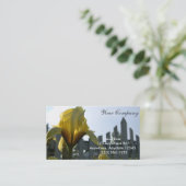 Geel Iris Visitekaartje (Staand voorkant)