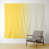 Geel & Ivoor Kleurverloop Ombre Foto Achtergrond Wandkleed (In Situ (horizontaal))