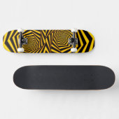 Geel jasje-skateboard skateboard (Horizontaal)