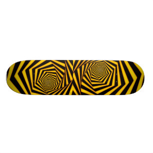 Geel jasje-skateboard skateboard