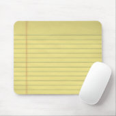Geel Juridisch Papier Mousepad Muismat (Met muis)