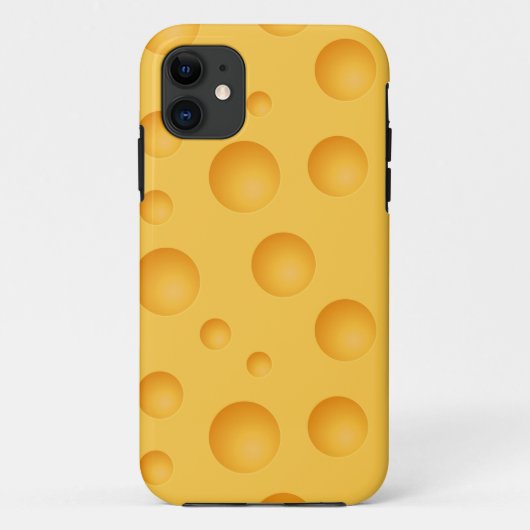 Geel kaaspatroon Case-Mate iPhone case (Achterkant)