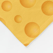 Geel kaaspatroon fleece deken (Hoek)