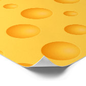 Geel kaaspatroon poster (Hoek)