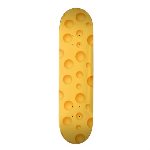 Geel kaaspatroon skateboard
