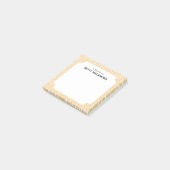 Geel Karakusa Japans wijnpatroon Post-it® Notes (Schuin)