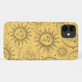 Geel -Kelesal Sun Moon Stars Case-Mate iPhone Case (Achterkant (horizontaal))