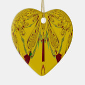 Geel Keramisch Ornament (Rechts)