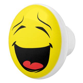 GEEL KERAMISCHE KNOP