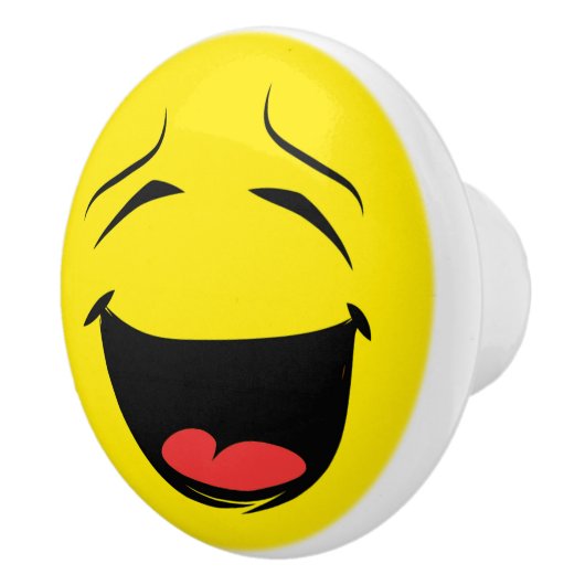 GEEL KERAMISCHE KNOP (Rechts)