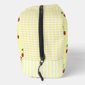 Geel Kersen Gingham Patroon Eenvoudig Rood Fruit Toilettasje (Rechts)