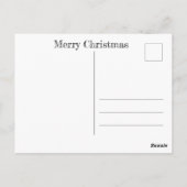 Geel Kerst Briefkaart (Achterkant)