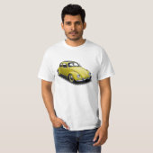Geel Klassieke insect op Witte T-Hemel T-shirt (Voorkant volledig)