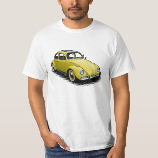 Geel Klassieke insect op Witte T-Hemel T-shirt (Voorkant)