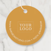 Geel Kleine Onderneming Dank u het Label van het P (Achterkant)