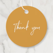 Geel Kleine Onderneming Dank u het Label van het P (Voorkant)