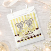 Geel Koala Twin Baby shower / Kinderen Verjaardag Bedankzakje (Geknipt)