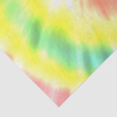 Geel koraal Aqua Tie Dye Tissuepapier (Detail)