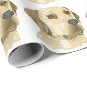 Geel lab cadeaupapier (Rol Hoek)