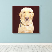 Geel lab canvas afdruk (Insitu (Houten vloer))