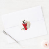 Geel lab Kerst sticker (Envelop)