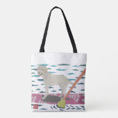 Geel lab, labrador Retriever, strand Dog Tote Bag (Achterkant)