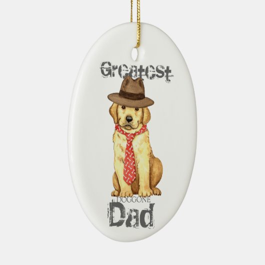 Geel lab Ornament (Rechts)