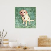 Geel lab poster (Keuken)