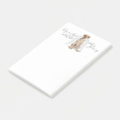 Geel laboratorium Angel Post-it Notes (Schuin)