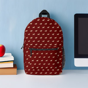 Geel Labrador Dogs Patroon Gepersonaliseerd Bedrukte Rugzak