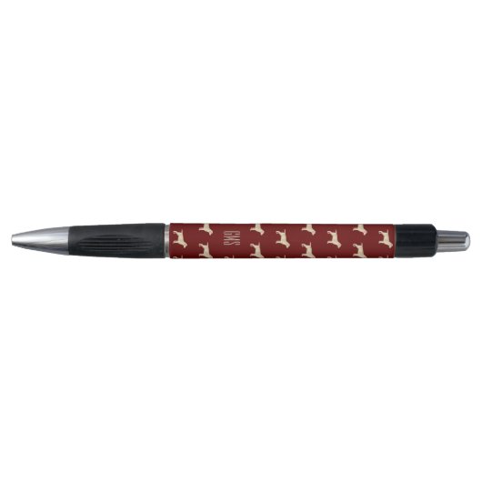 Geel labrador Dogs Pattern Monogramed Pen (Voorkant)