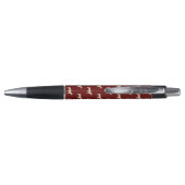 Geel labrador Dogs Pattern Monogramed Pen (Achterkant)