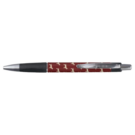 Geel labrador Dogs Pattern Monogramed Pen (Achterkant)
