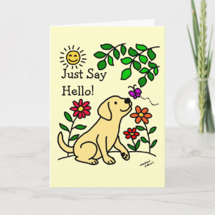 Geel Labrador & Groen Kaart