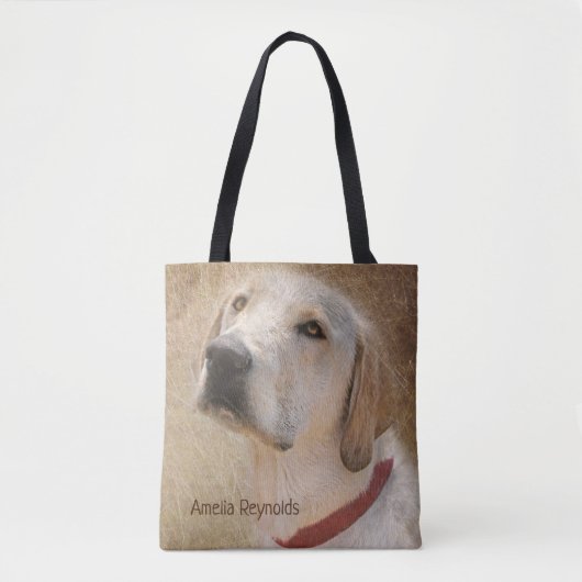 geel Labrador Retriever portret Draagtas (Voorkant)
