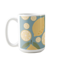 Geel lamon Seamless Patroon