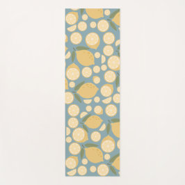 Geel lamon Seamless Patroon Yogamat