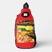 Geel landschap. sling bag (Voorkant)