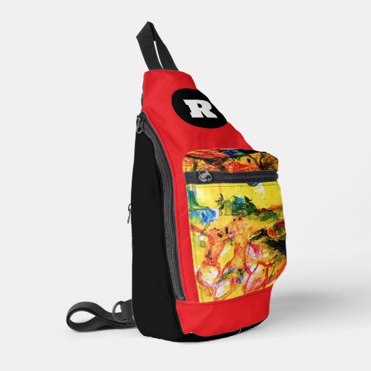 Geel landschap. sling bag (Linkerhoek)