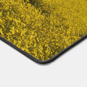 Geel landschap van de bloem bureaumat (Hoek)