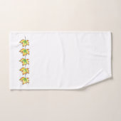 Geel leder, botanisch ontwerp bad handdoek (Handdoek)