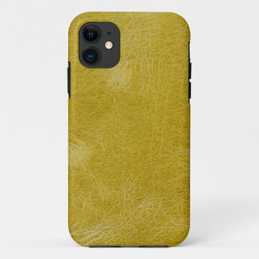 Geel leder Case-Mate iPhone case (Achterkant)