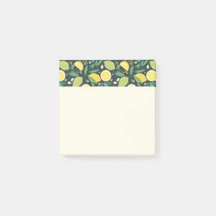 Geel lemon en groen Limoen fruitpatroon Post-it® Notes