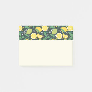 Geel lemon en groen Limoen fruitpatroon Post-it® Notes
