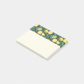 Geel lemon en groen Limoen fruitpatroon Post-it® Notes (Schuin)