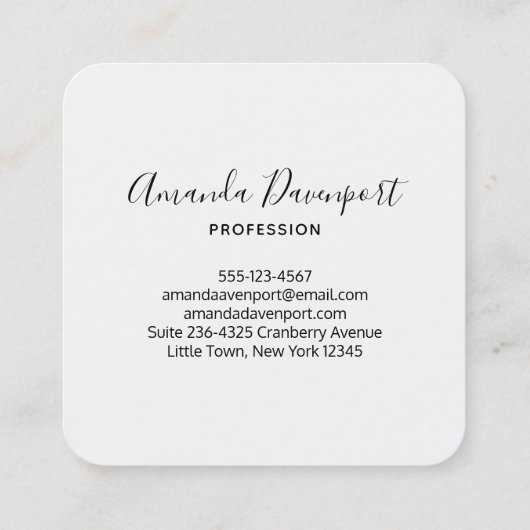 Geel lemon en groen Limoen fruitpatroon Vierkante Visitekaartje (Achterkant)